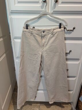 Universal Thread Cream Wide-Leg Ankle Pants